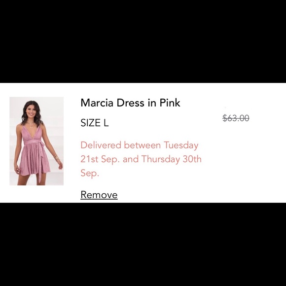 Lucy in the Sky Marcia Dress in pink size large - Picture 4 of 4